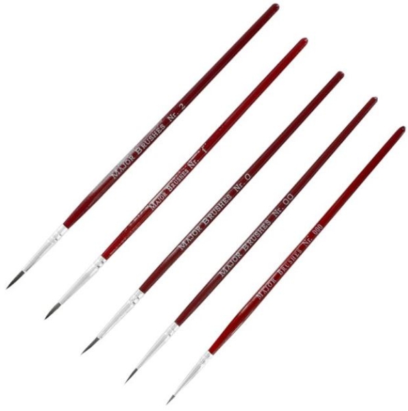 492090 Pinselset Zobelhaar 000-2 5 Stück